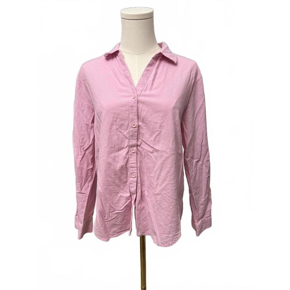 Stylish Pink Button-Up Shirt for Women